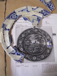 Plate being reconstructed