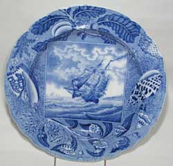 Rogers (Possibly), Shipping Series Pattern Plate, ca. 1820