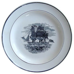 East Indiaman Taking a Pilot on Board plate