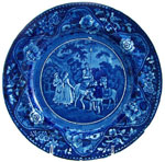 " Don Quixote and the Shepherdesses" Plate
