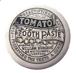 William Burgess Tomato Tooth Paste pot lid thumbnail