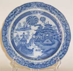 Unknown Maker, Curly Palm Pattern Plate, ca. 1820