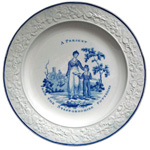 "A Present From The Staffordshire Potteries"  Plate