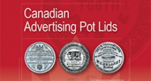 Canadian Transferware Advertising Pot Lids