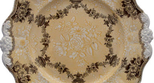 yellow transferware