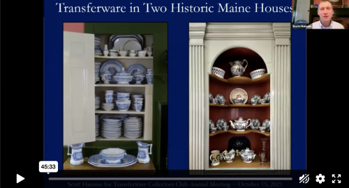 Transferware in Two Historic Maine Houses