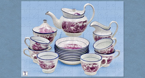 Horse and Rider Tea Set