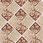 Flowers and Geometrical Squares Tile